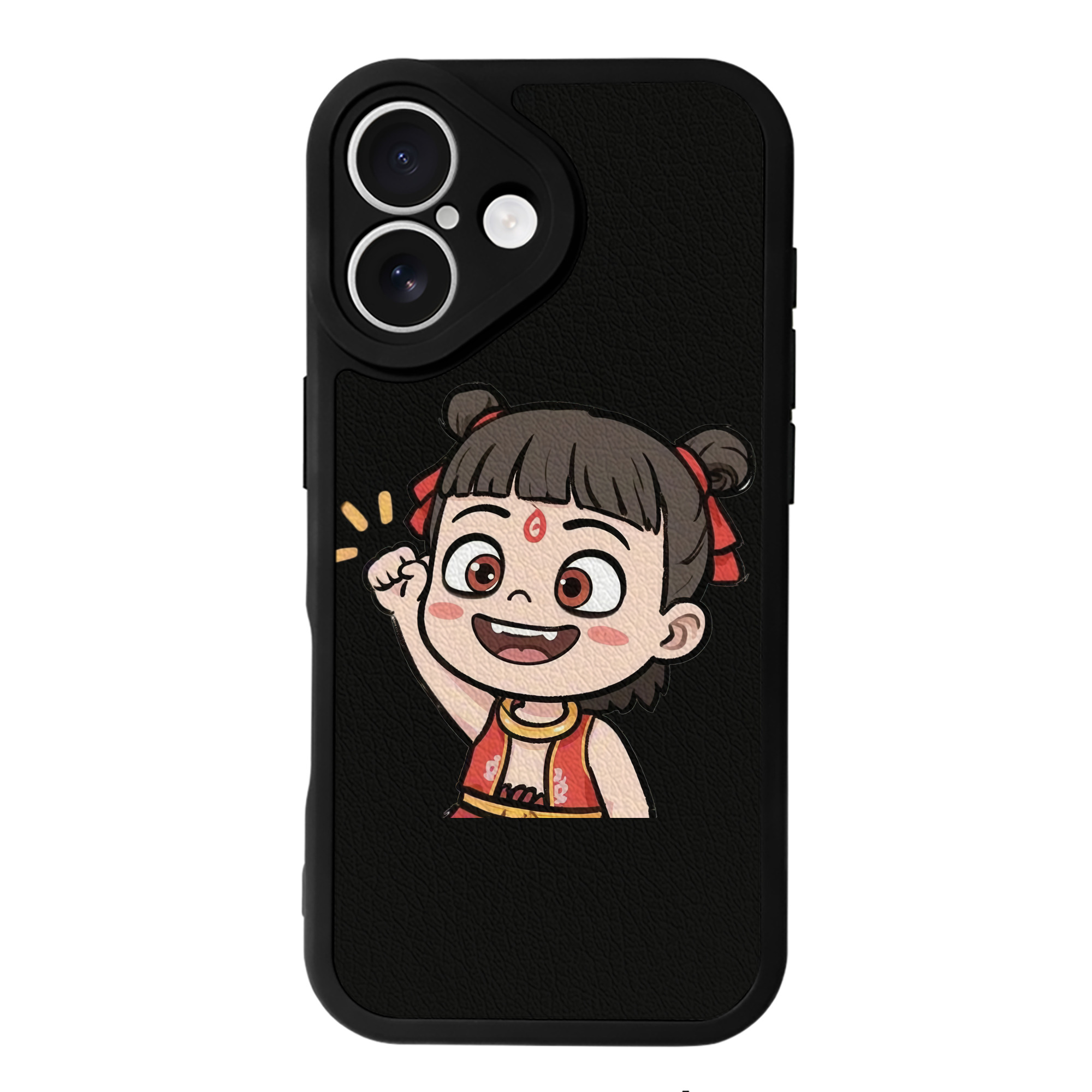 （画像用） Ne Zha 2 ナタ 魔童の大暴れ 【iPhone 16シリーズ対応】シリコンスマホケース（レザー調） 材質：シリコン